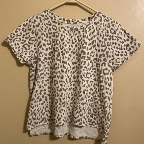 Lucky Brand Leopard Print Shirt - Picture 1 of 4